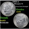 Image 1 : 1901-o Morgan Dollar $1 Grades GEM Unc
