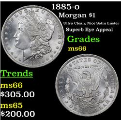 1885-o Morgan Dollar $1 Grades GEM+ Unc