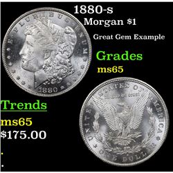 1880-s Morgan Dollar $1 Grades GEM Unc