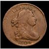 Image 2 : 1804 Mint Error Draped Bust Half Cent 1/2c Grades vf++