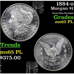 1884-o Morgan Dollar $1 Grades GEM Unc PL