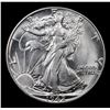 Image 2 : 1942-p Walking Liberty Half Dollar 50c Grades Choice+ Unc