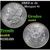 Image 1 : 1882-o /o Morgan Dollar $1 Grades Choice Unc