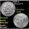 Image 1 : 1888-o Morgan Dollar $1 Grades Choice Unc