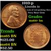 Image 1 : 1910-p Lincoln Cent 1c Grades Choice+ Unc BN
