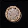Image 3 : Mixed small cents 1c orig shotgun roll, 1918-d Wheat Cent, 1892 Indian Cent other end, McDonalds Wra