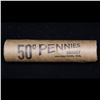 Image 4 : Mixed small cents 1c orig shotgun roll, 1919-s Wheat Cent, 1895 Indian Cent other end, McDnalds Wrap