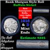 Image 1 : Buffalo Nickel Shotgun Roll in Old Bank Style 'Bell Telephone'  Wrapper 1916 & d Mint Ends Grades