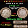 Image 1 : Lincoln Wheat cent 1c orig roll, 1909-s end, VDB other end Grades