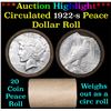 Image 1 : ***Auction Highlight*** Full solid date 1922-s Peace silver dollar roll (fc)