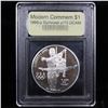 Image 2 : Proof 1995-P Olympic Gymnast Modern Commem Dollar $1 Graded GEM++ Proof Deep Cameo By USCG