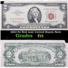 Image 1 : 1963 $2 Red seal United States Note Grades f+