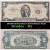 Image 1 : 1953B $2 Red Seal United States Note Grades f+