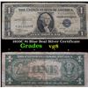 Image 1 : 1935C $1 Blue Seal Silver Certificate Grades vg, very good