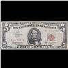 Image 2 : 1963 $5 Red seal United States Note Grades xf+