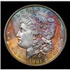 Image 2 : ***Auction Highlight*** 1881-s Rainbow Toned Morgan Dollar $1 Graded GEM++ Unc By USCG (fc)
