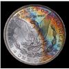 Image 3 : ***Auction Highlight*** 1882-s Rainbow Toned Morgan Dollar $1 Graded GEM+ Unc By USCG (fc)