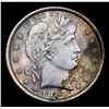 Image 2 : ***Auction Highlight*** 1897-p Rainbow Toned Barber Quarter 25c Graded GEM+ Unc By USCG (fc)