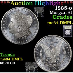 ***Auction Highlight*** 1885-o Morgan Dollar $1 Graded Choice Unc DMPL By USCG (fc)