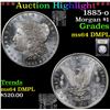 Image 1 : ***Auction Highlight*** 1885-o Morgan Dollar $1 Graded Choice Unc DMPL By USCG (fc)