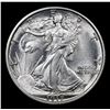 Image 2 : ***Auction Highlight*** 1917-p Walking Liberty Half Dollar 50c Graded Choice+ Unc By USCG (fc)