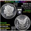 Image 1 : ***Auction Highlight*** 1884-cc Morgan Dollar $1 Graded Choice Unc+ DMPL By USCG (fc)