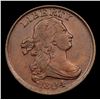 Image 2 : ***Auction Highlight*** 1804 Plain 4 No Stems Draped Bust Half Cent 1/2c Graded Select AU By USCG (f