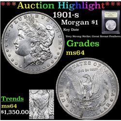 ***Auction Highlight*** 1901-s Morgan Dollar $1 Graded Choice Unc By USCG (fc)