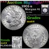 Image 1 : ***Auction Highlight*** 1901-s Morgan Dollar $1 Graded Choice Unc By USCG (fc)