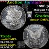 Image 1 : ***Auction Highlight*** 1896-p Morgan Dollar $1 Graded GEM+ DMPL By USCG (fc)