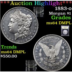 ***Auction Highlight*** 1883-o Morgan Dollar $1 Graded Choice Unc DMPL By USCG (fc)