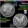 Image 1 : ***Auction Highlight*** 1883-o Morgan Dollar $1 Graded Choice Unc DMPL By USCG (fc)