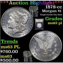 ***Auction Highlight*** 1878-cc Morgan Dollar $1 Graded Select Unc PL By USCG (fc)