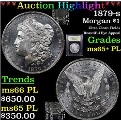 ***Auction Highlight*** 1879-s Morgan Dollar $1 Graded GEM+ PL By USCG (fc)