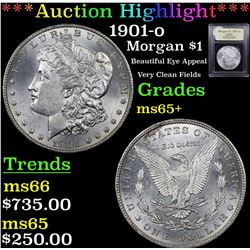 ***Auction Highlight*** 1901-o Morgan Dollar $1 Graded GEM+ Unc By USCG (fc)