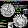 Image 1 : ***Auction Highlight*** 1860-p Seated Liberty Half Dime 1/2 10c Graded GEM+ Unc By USCG (fc)