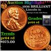 Image 1 : Proof ***Auction Highlight*** 1936 BRILLIANT Lincoln Cent 1c Graded Choice Proof Red By USCG (fc)