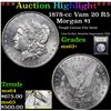 Image 1 : ***Auction Highlight*** 1878-cc Vam 20 R5 Morgan Dollar $1 Graded Select+ Unc By USCG (fc)