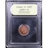 Image 4 : Proof ***Auction Highlight*** 1897 Indian Cent 1c Graded Choice+ Rd Proof By USCG (fc)