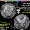Image 1 : ***Auction Highlight*** 1888-p Morgan Dollar $1 Graded Select Unc+ DMPL By USCG (fc)