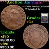 Image 1 : ***Auction Highlight*** 1787 New Jersey Outlined Colonial Cent 1c Graded vf+ By USCG (fc)