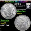 Image 1 : ***Auction Highlight*** 1880-p Morgan Dollar $1 Graded GEM Unc By USCG (fc)