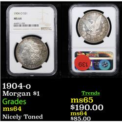 1904-o Morgan Dollar $1 Graded ms64 By NGC