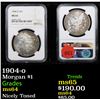 Image 1 : 1904-o Morgan Dollar $1 Graded ms64 By NGC