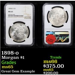NGC 1898-o Morgan Dollar $1 Graded ms65 By NGC