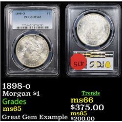 PCGS 1898-o Morgan Dollar $1 Graded ms65 By PCGS