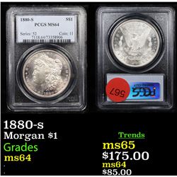 PCGS 1880-s Morgan Dollar $1 Graded ms64 By PCGS