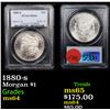 Image 1 : PCGS 1880-s Morgan Dollar $1 Graded ms64 By PCGS