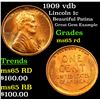 Image 1 : 1909 vdb Lincoln Cent 1c Grades GEM Unc RD