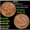 Image 1 : 1905 Indian Cent 1c Grades Choice+ Unc BN